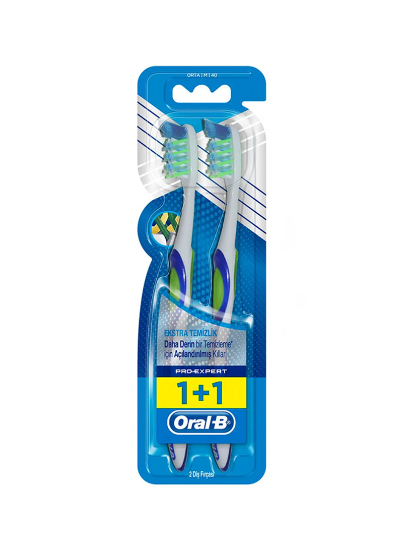 Pro-Expert Extra Clean Toothbrush Buy One Get One Free Multicolor 40 Medium