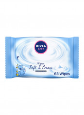 63-Piece Soft & Cream Baby Wipes