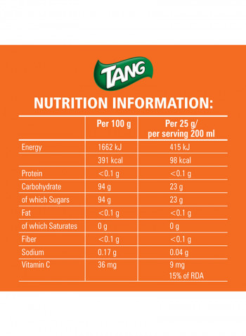 Orange Flavour Juice Powder 750g