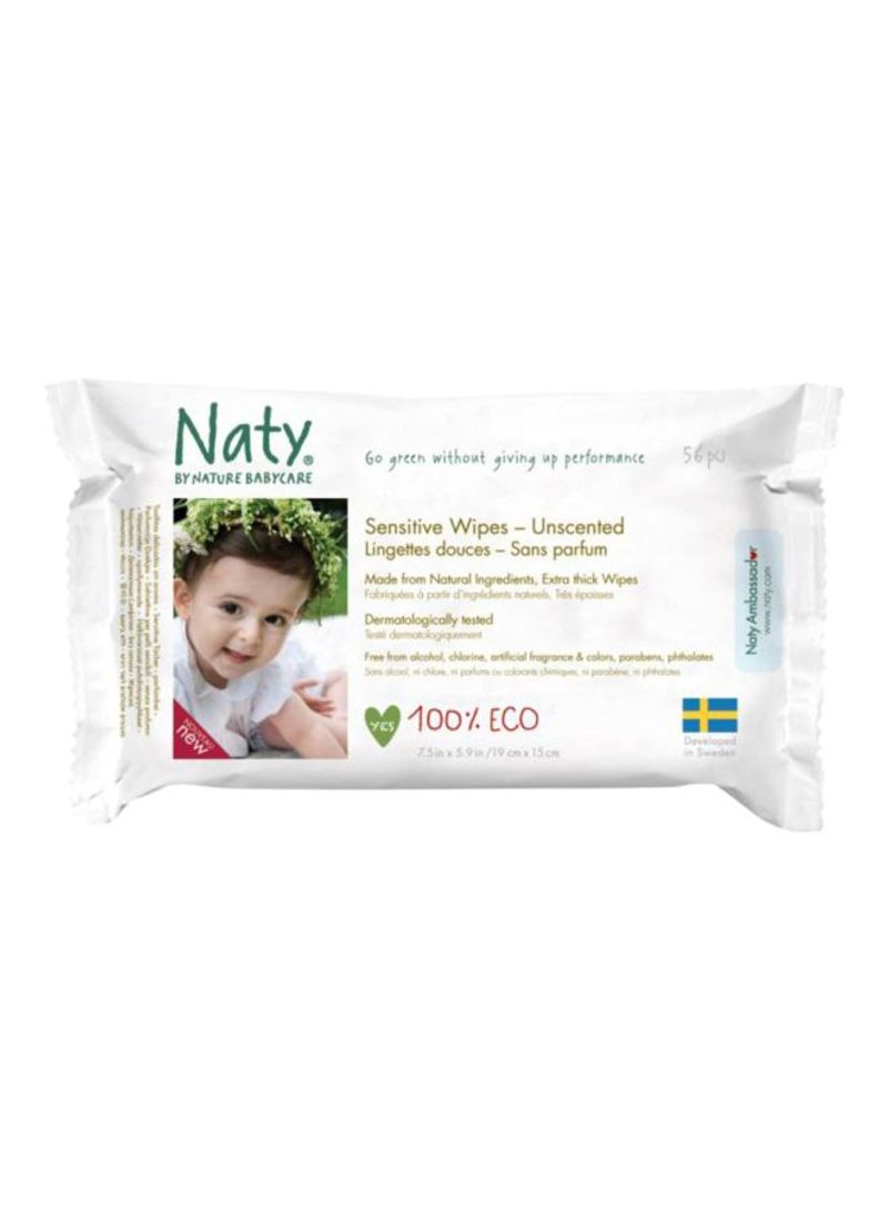 Unscented Baby Wipes, 56 Count