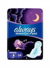 Clean And Dry Maxi Thick, Night Sanitary Pads With Wings, 24 Count