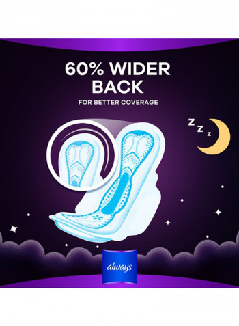 Clean And Dry Maxi Thick, Night Sanitary Pads With Wings, 24 Count