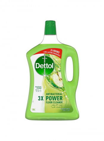 Apple Flavour Anti-Bacterial Power Floor Cleaner Green 1.8L
