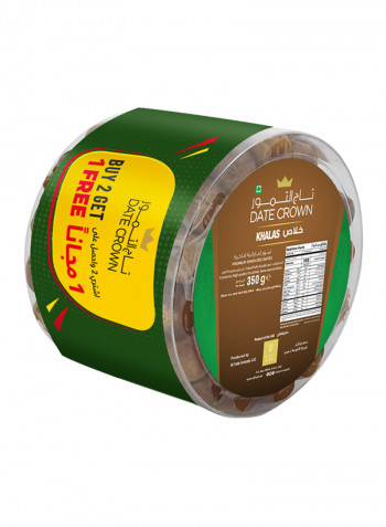Khalas Date 350غم عبوة من 3 قطع
