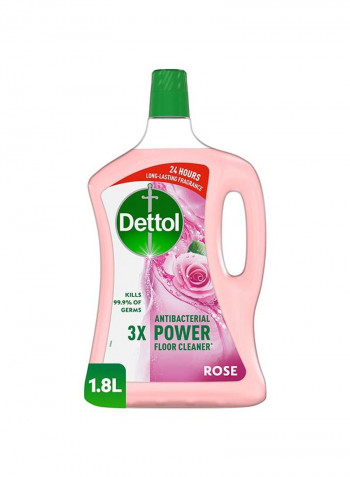 Rose Flavour Anti-Bacterial Power Floor Cleaner Pink 1.8L