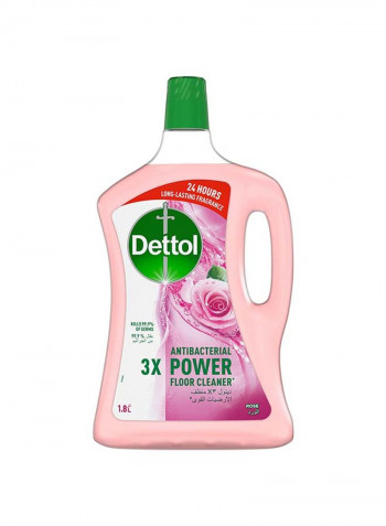 Rose Flavour Anti-Bacterial Power Floor Cleaner Pink 1.8L