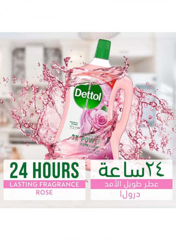 Rose Flavour Anti-Bacterial Power Floor Cleaner Pink 1.8L