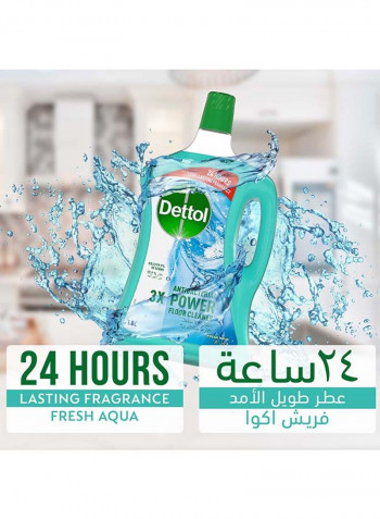 Fresh Aqua Flavour Anti-Bacterial Power Floor Cleaner Blue 1.8L