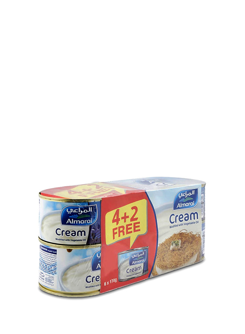 Cream With Vegetable Oil 170ml Pack of 6