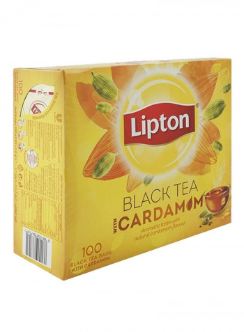 Flavoured Black Tea Cardamom, 100 Teabags