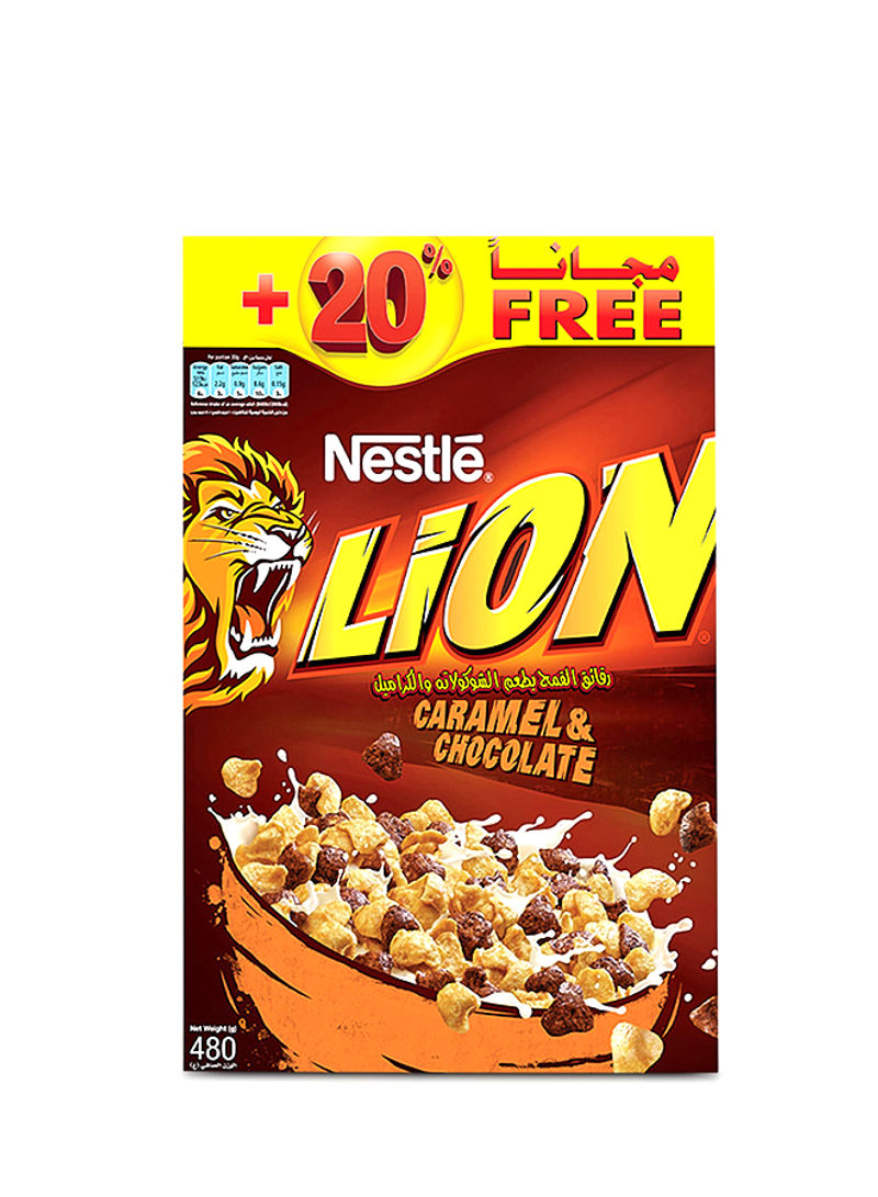 Caramel And Chocolate Lion Cereal 480g