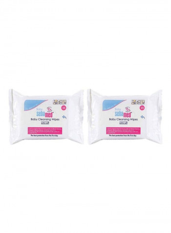 Pack Of 2 Baby Cleansing Wipes