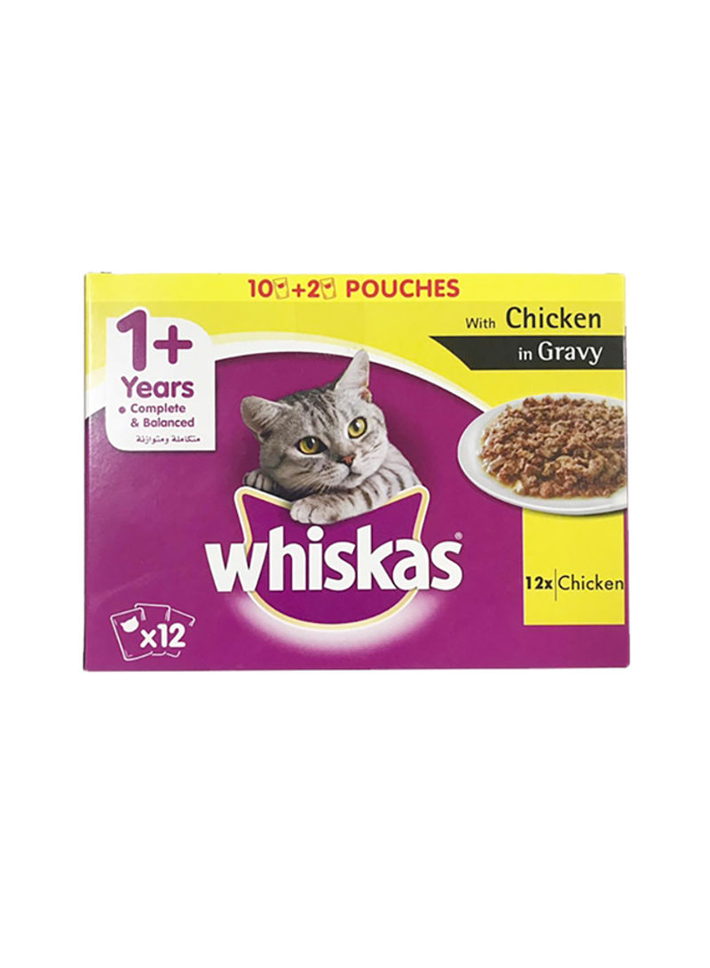 Tender Bites Chicken In Gravy Cat Food Pouch 85g Pack of 12