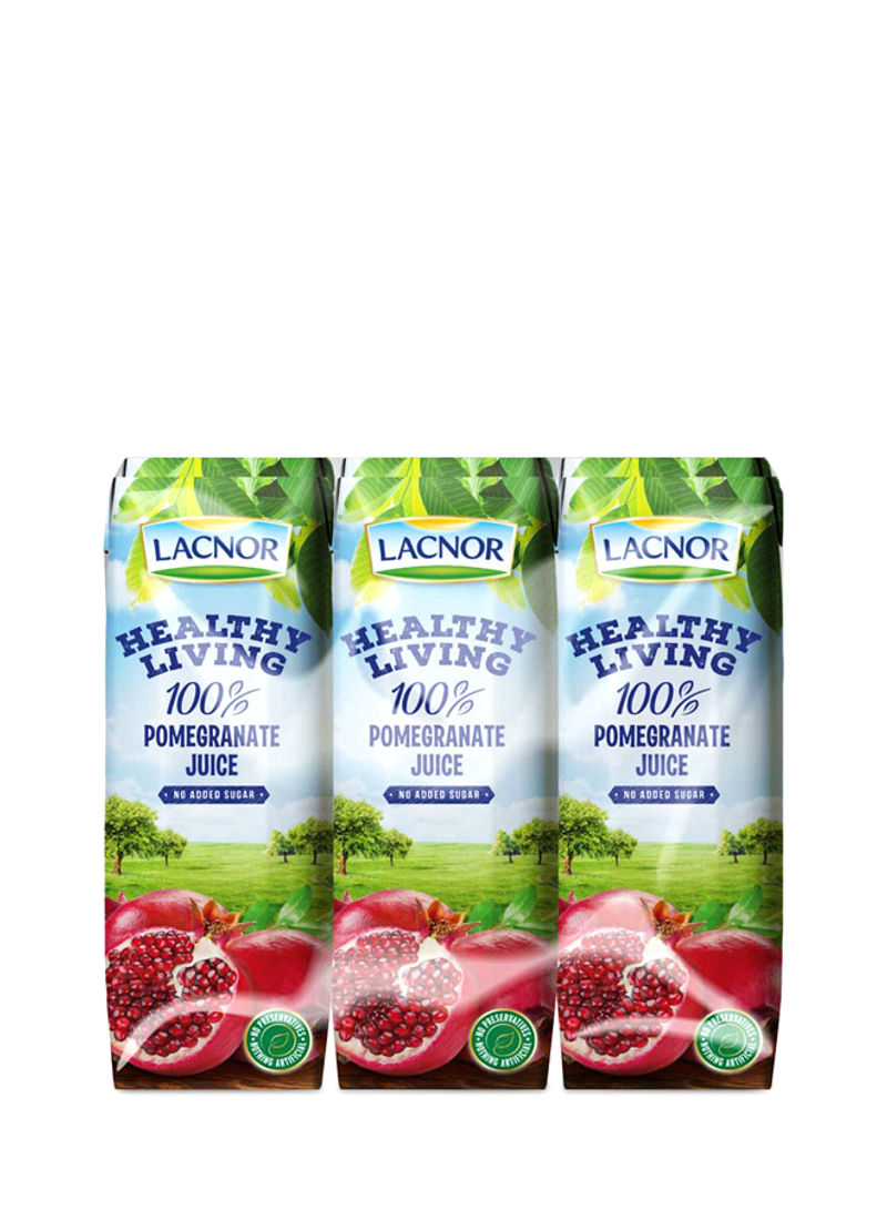 Pack Of 6 Healthy Living Pomegranate Juice 250ml