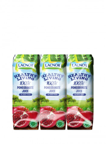 Pack Of 6 Healthy Living Pomegranate Juice 250ml