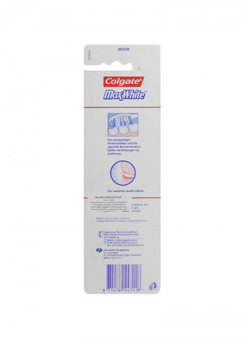 2-Piece Max White Manual Toothbrush Multicolour