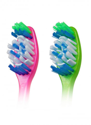 2-Piece Max White Manual Toothbrush Multicolour