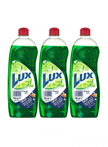 Dishwash Regular 750ml Pack of 3 Green