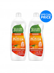 Plant-Based Dishwashing Liquid Clementine Pack Of 2 2 x 750ml