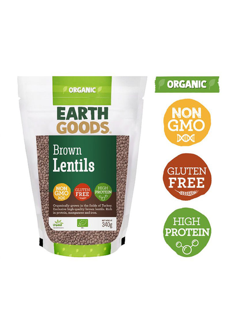 Organic High Protein Gluten-Free Brown Lentils 340g