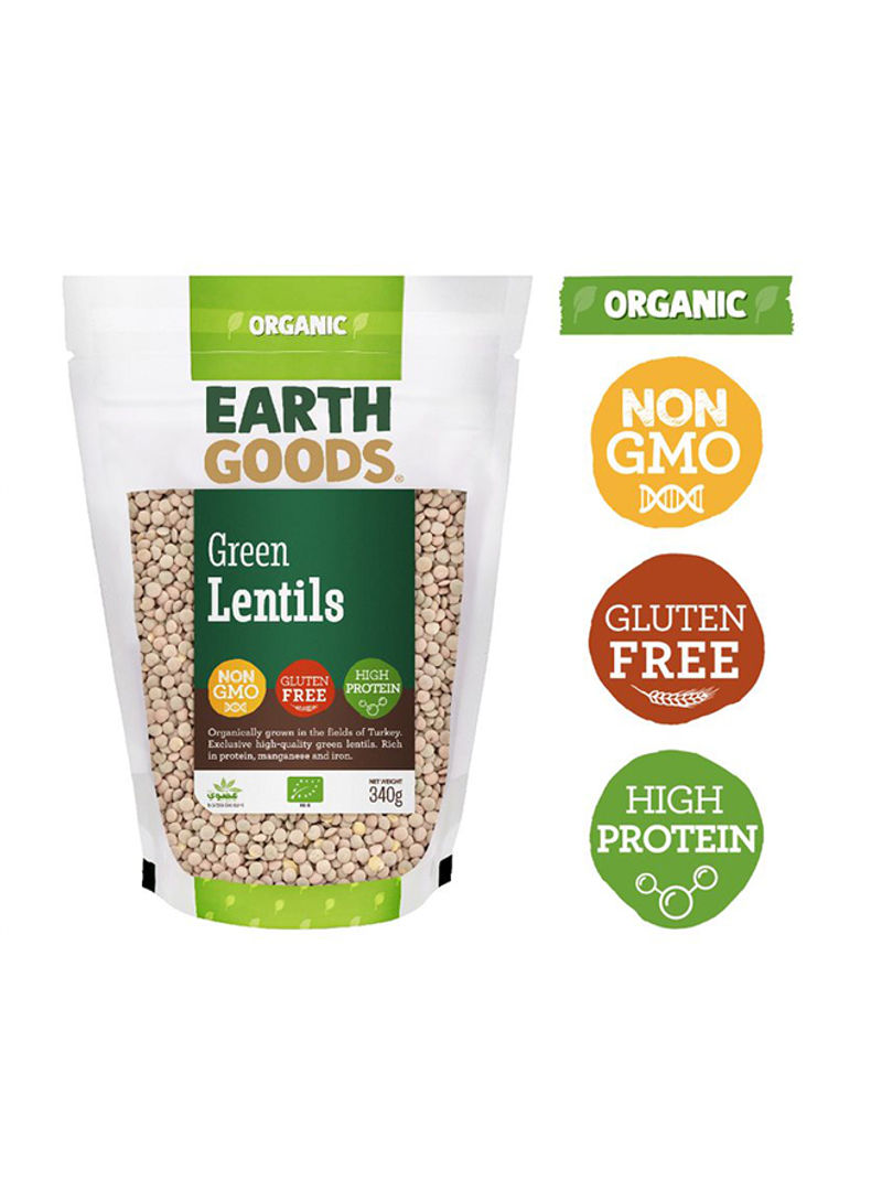 Organic High Protein Gluten-Free Green Lentils 340g
