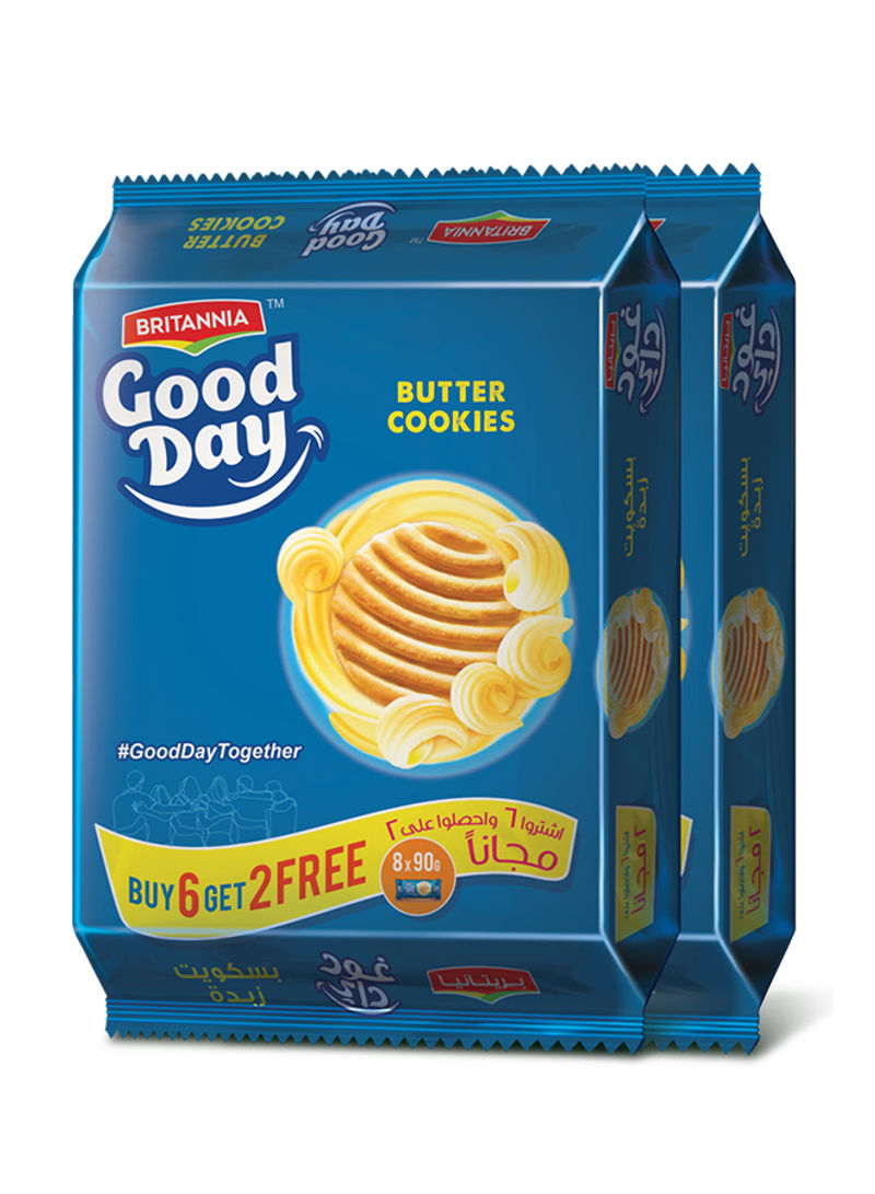 Good Day Butter Cookies 90g Pack of 8