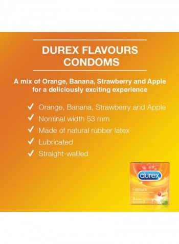 Pack Of 3 Flavoured Condom