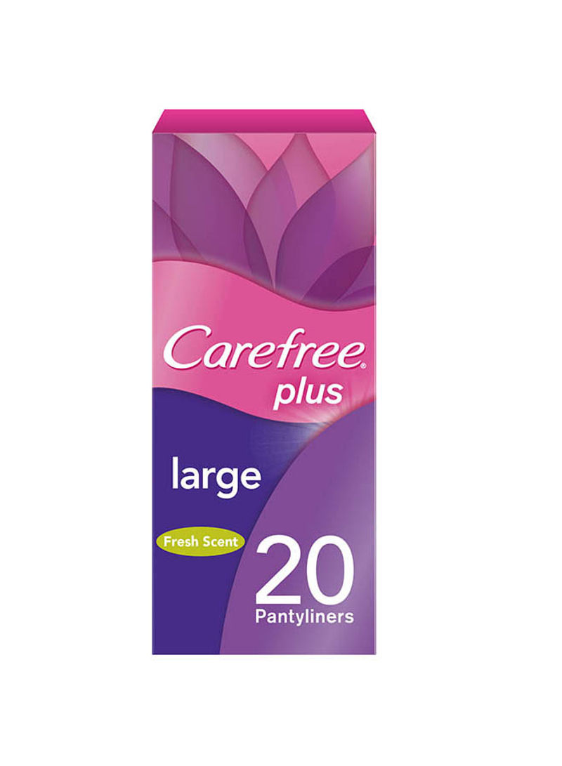 Panty Liner Large Fresh Scent Pack of 20 Pink