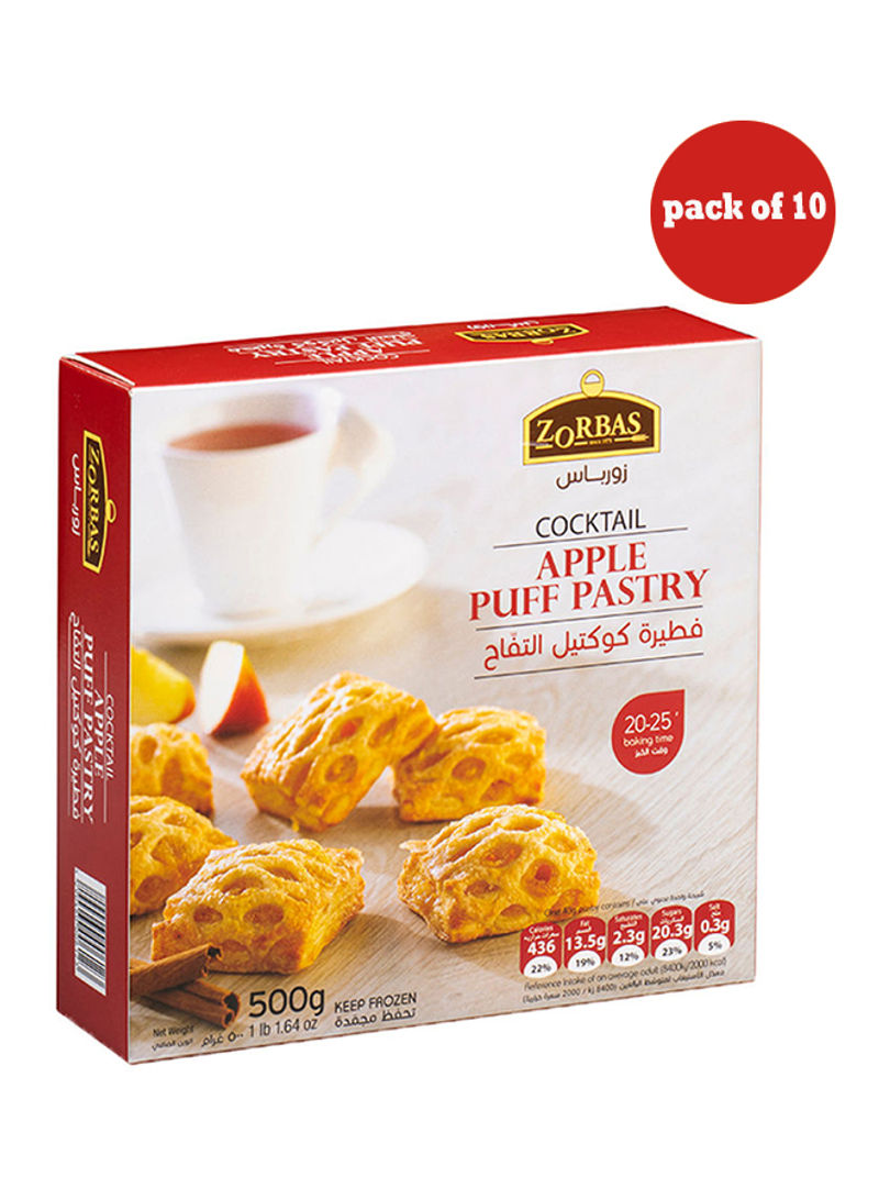 Apple Puff Pastry 500g Pack of 10