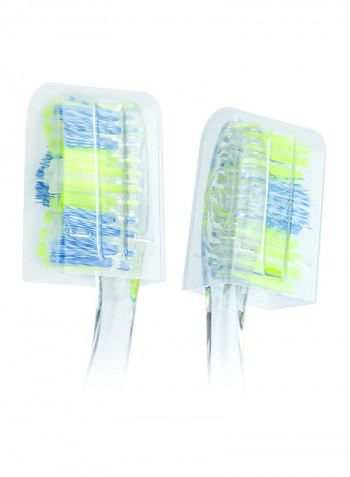 3-Piece Twister Deep Cleaning Manual Toothbrush With Cover