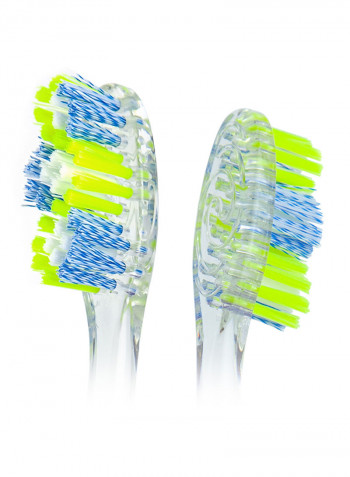 3-Piece Twister Deep Cleaning Manual Toothbrush With Cover
