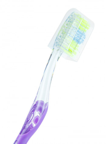 3-Piece Twister Deep Cleaning Manual Toothbrush With Cover