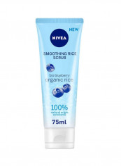 Face Smoothing Scrub, Normal Skin, Organic Rice And Bio Blueberry 75ml