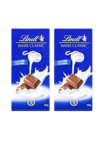 Swiss Milk Chocolate 2x100g Pack of 2