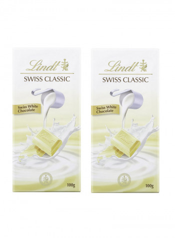 Swiss White Chocolate 200g Pack of 2