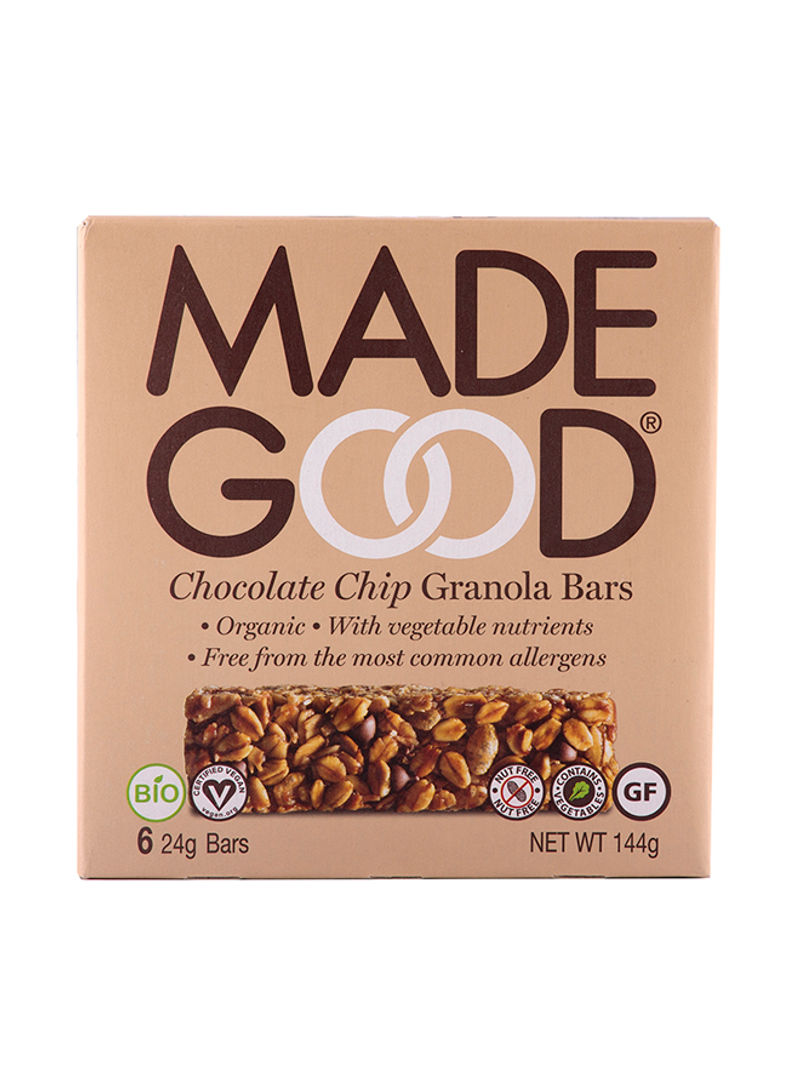Chocolate Chip Granola Bars 24g Pack of 6