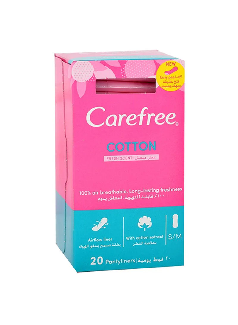 Panty Liner Normal With Cotton Extract Fresh Scent Pack of 20