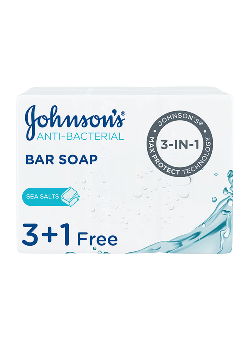 4-Peice Anti-Bacterial Sea Salt Bar Soap 125 x 4g