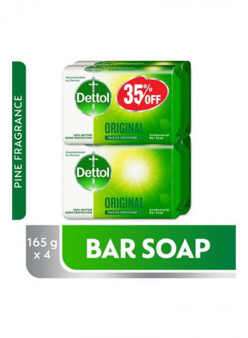 Original Anti Bacterial Bar Soap 165g Pack of 4 165x4g