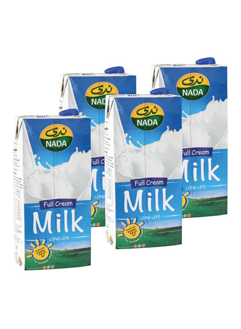 Long Life UHT Full Cream Milk 1L Pack of 4