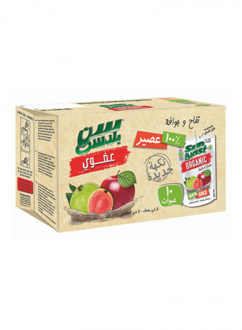 Pack of 10 Organic Apple And Guava Juice 200ml Pack of 10