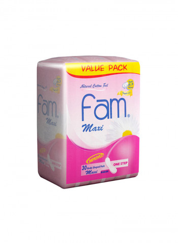 Feminine Napkins Maxi Non Wing Super 30 Pads