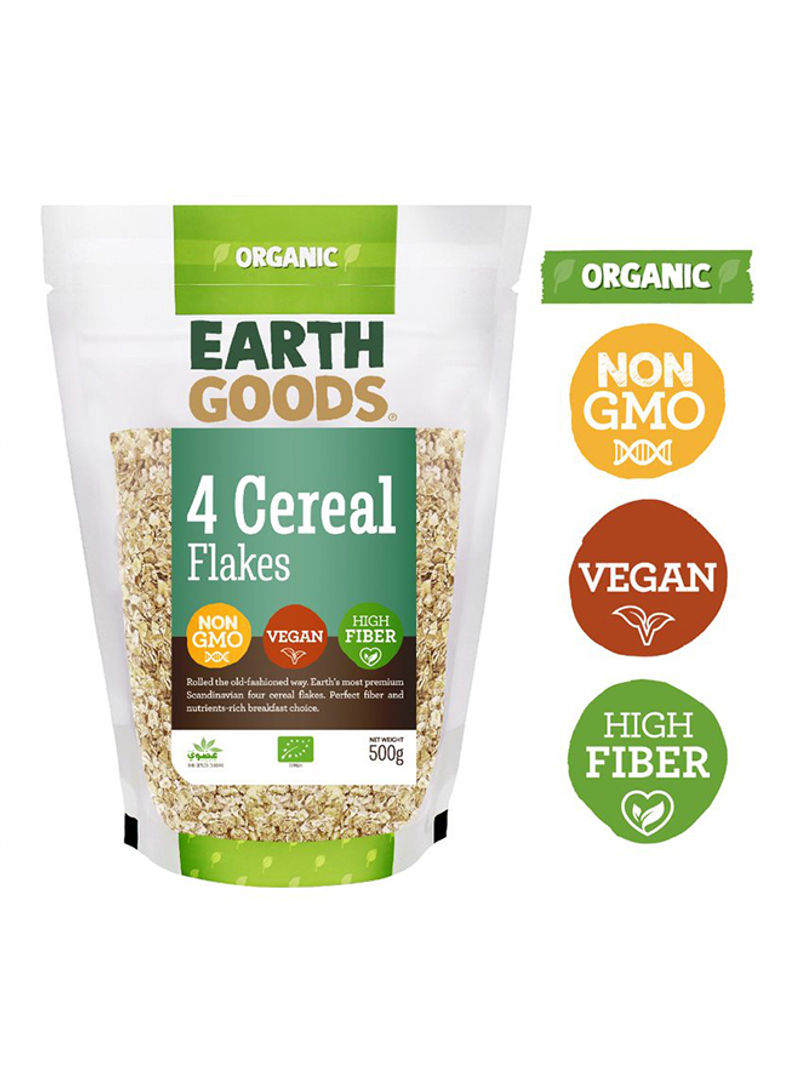 Organic High Fiber Cereal Flakes 500g