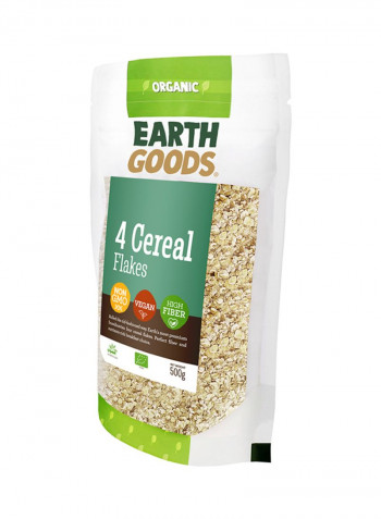 Organic High Fiber Cereal Flakes 500g