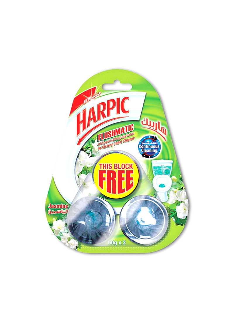 Toilet Cleaner In the Cistern Flushmatic - Jasmine Pack of 3 x 50g