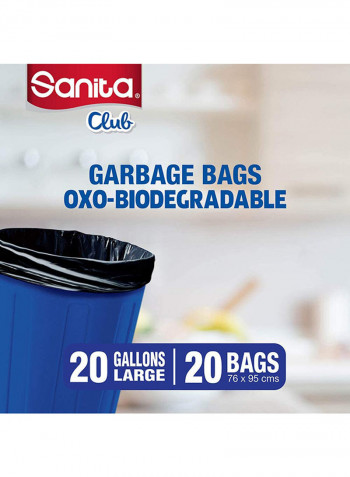 Biodegradable Garbage Bag Black 76x95centimeter
