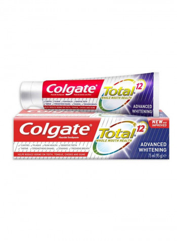 Total 12 Advanced Whitening Toothpaste 75ml