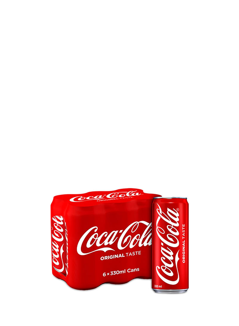 Regular Soft Drink Cans, 330ml, 6-piece Pack of 6