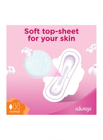 Cotton Soft Ultra Thin, Normal Sanitary Pads With Wings, 20 Count Normal