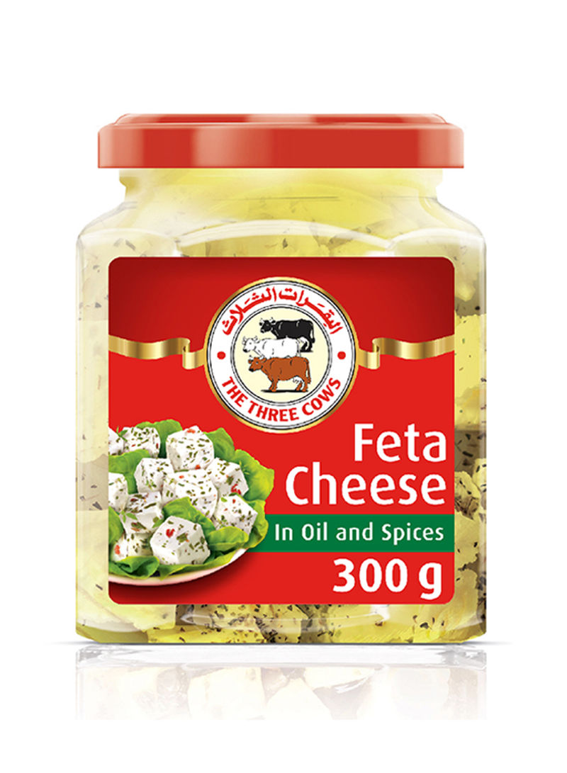 Feta Jar of cubes in oil and spices  300g